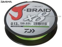 Pletená šnůra Daiwa J-Braid 300m 0.18mm chartreuse